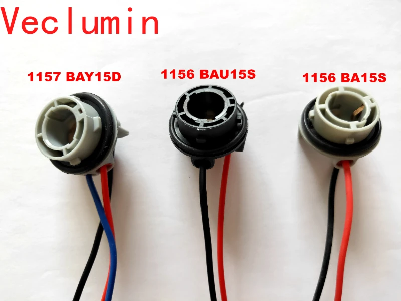 1156 BA15S Adapter Car Automatic LED žiarovka konektor predpísaného zástrčky Držiteľ adaptéra Adaptéra 1157 Bay15D BAU15S LED adaptér LED