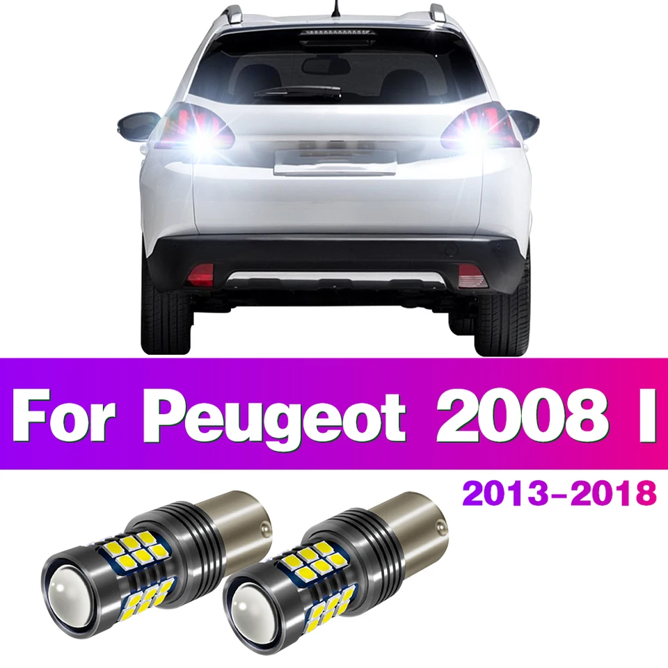 1156 BA15S P21W 7506 LED Car Reverzné žiarovky Canbus záložné lampy pre Peugeot 2008 I 2013 2014 2015 2016 2016 2017 2018