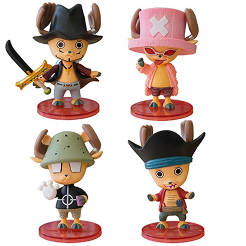 11cm 8style Anime One Piece Tony Tony Chopper Cos Luffy Sabre Figure Zoro Model Buggy Toy SABO Darčeková akcia Zhromaždiť darčeky