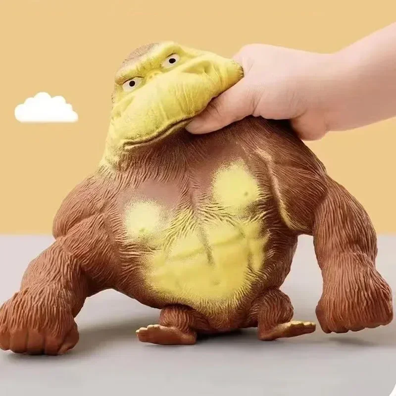 11cm Super Fouting Gorilla Fidget Toy, Squishy Monkey Squeeck Toy, Splat Maxi Kong, Sensory a Fidget Hray pre deti a dospelých