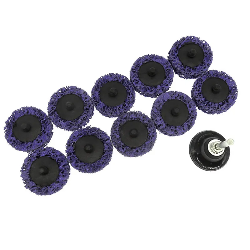 11ks/set 2 palce 50 mm rýchla zmena Arrasívny disk Easy Strip & Clean Grinding Wheels na odstránenie hrdze