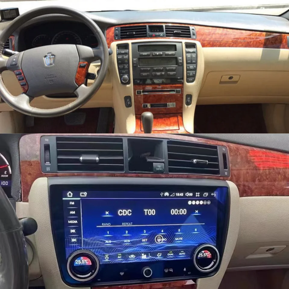12,1 palca Android13 Automobilové rádio pre Toyota Crown 2017-2021GPS Navigation Multimedia Stereo Head Unit Audio Video Player