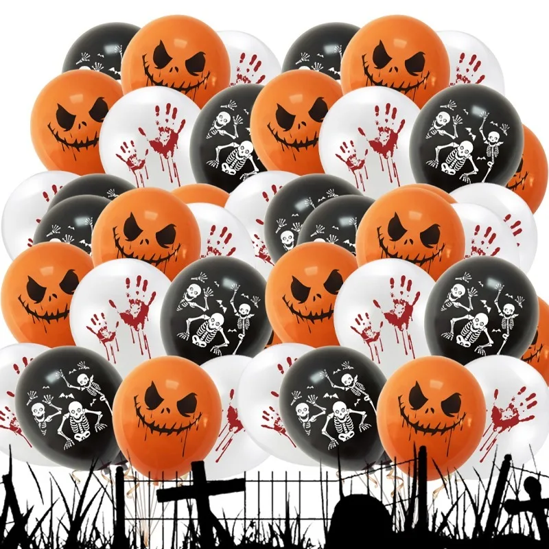 12/120ks 12 palcov Halloween Balloons Horor Pumpkin Ghost latex Balón Halloween Events Party Decor Festive Balloons
