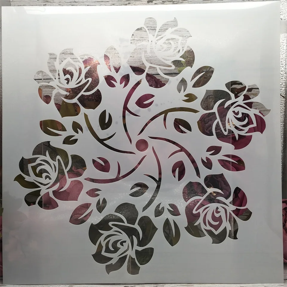 12*12inch Rose Flower Hex Hex