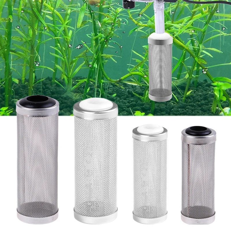 12/16 mm akvárium Prítokový vstupný filter z nehrdzavejúcej ocele Čistá chránič rybí