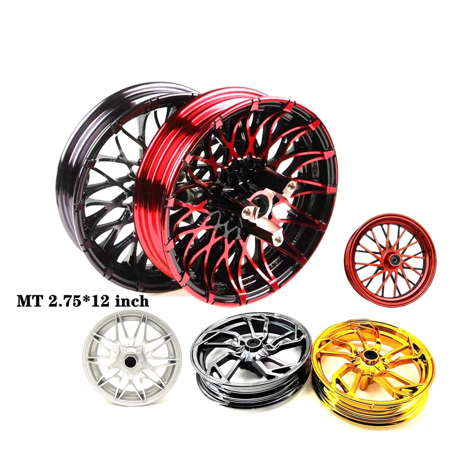 12*2,75/2,5 palca hliníkové koleso pre motocykle pre Cygnusx BWS RSZ Little Monkey M3 M5 NIU NineBot E-Scooteter Upraviť okraj predného kolesa
