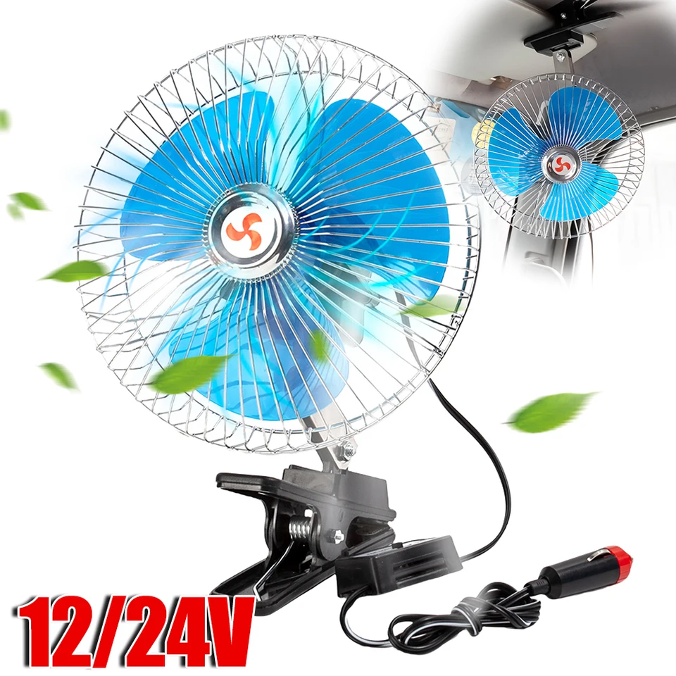12/22 V aute Vozidlo vozidla Vozidlo na vozidlo Vzduchový cirkulátor ventilátora Ventilátor Prenosný mini ventilátor s nízkym hlukom Silný klimatizácia veterného vozidla