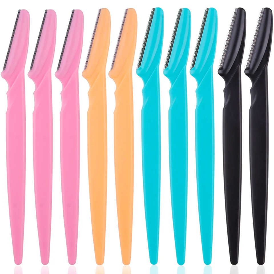 12/22ks obočie Razor, ideálny na starostlivosť o obočie, viacúčelové a opakovane použiteľné, holiaci strojček s ochranným krytom s ochranným krytom s ochranným krytom