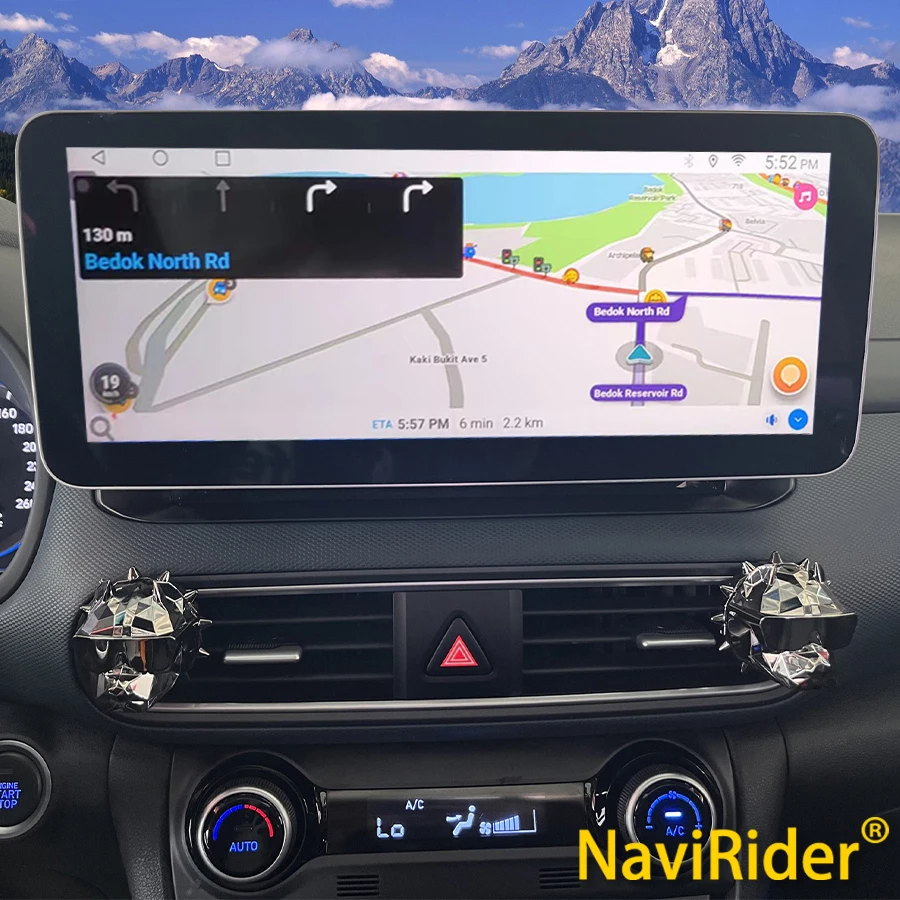 12.3 palca Android Qled Screen for Hyundai Kona Encino 2017-2019 Multimedia video prehrávač automatické auto navigačné navigácie CarPlay DSP GPS