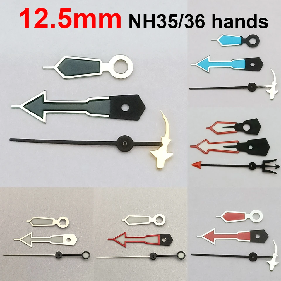 12,5 mm hodinky Luminous Hands Fit Move Luxury Brand Mechanical Watch Watch Accessories