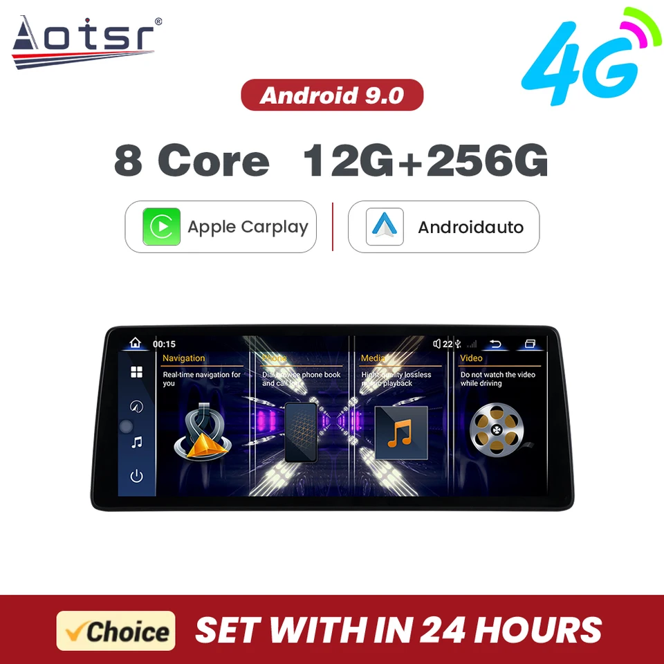 12.9 '' Android 14 pre BMW 2 Series Touring NBT 2013-2017 Ultra-tenká navigačná navigačná navigácia Carplay Car Radio Multimedia Player EVO 4G