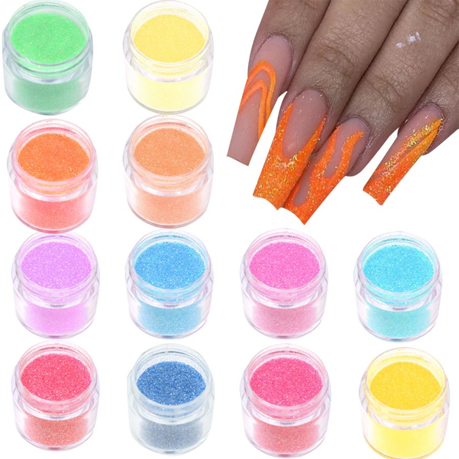 12 farieb Iridescent trblietky Cukor Prášok nechtového prášku Epoxidová živici Pigment farbenie farbiva živicová živica na nechty