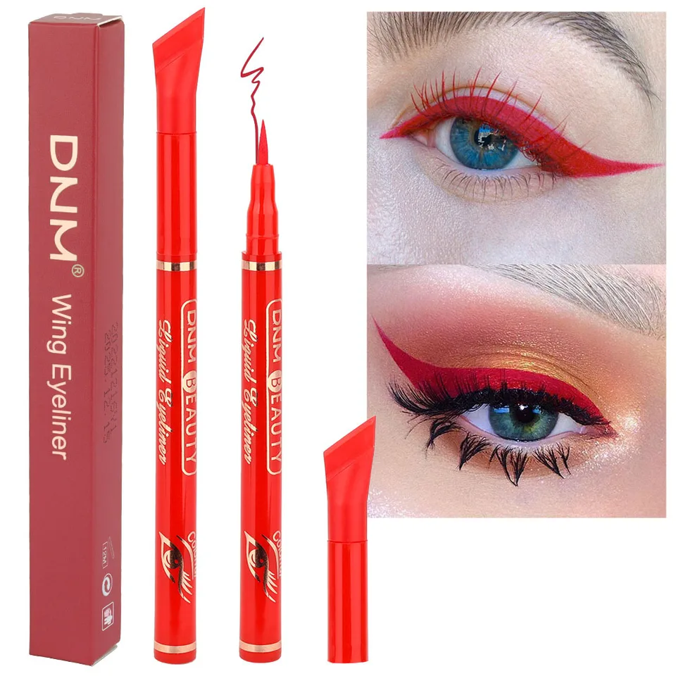 12 farieb matné tekuté očné lokality make-up vodotesné rýchlo vyschnutie hladké ultratenné červené hnedé vložky Tips Cosmetics