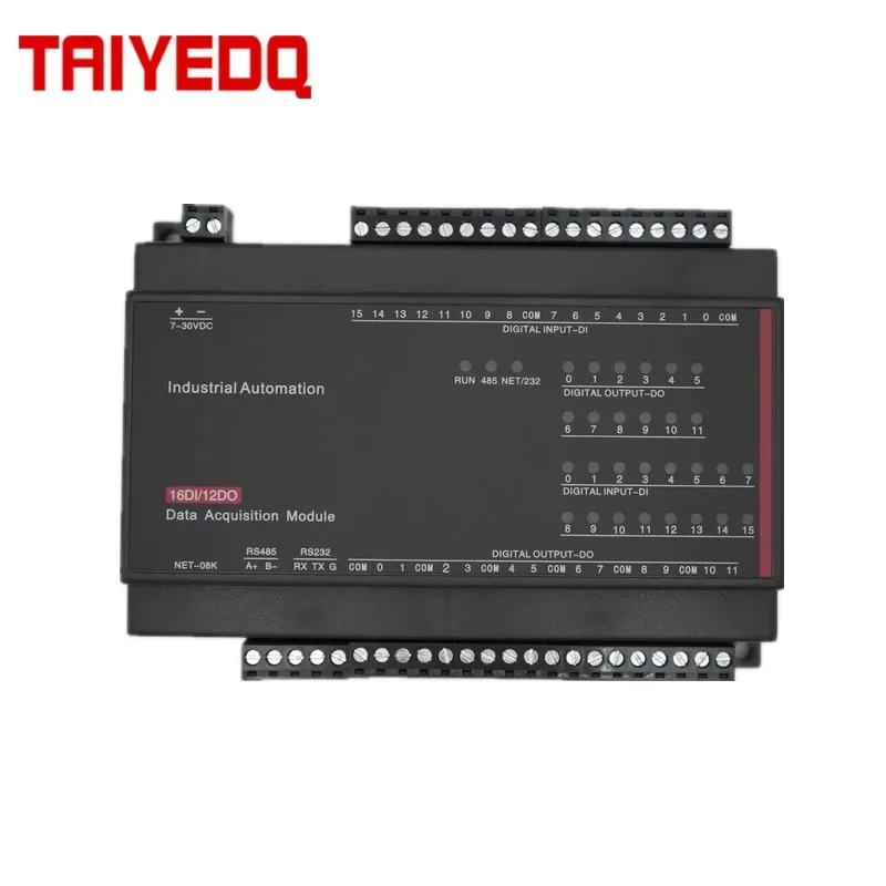 12 kanálové relé NO Výstup 16 Vstupy prepínača kanálov RJ45 Ethernet Modbus TCP Ovládač