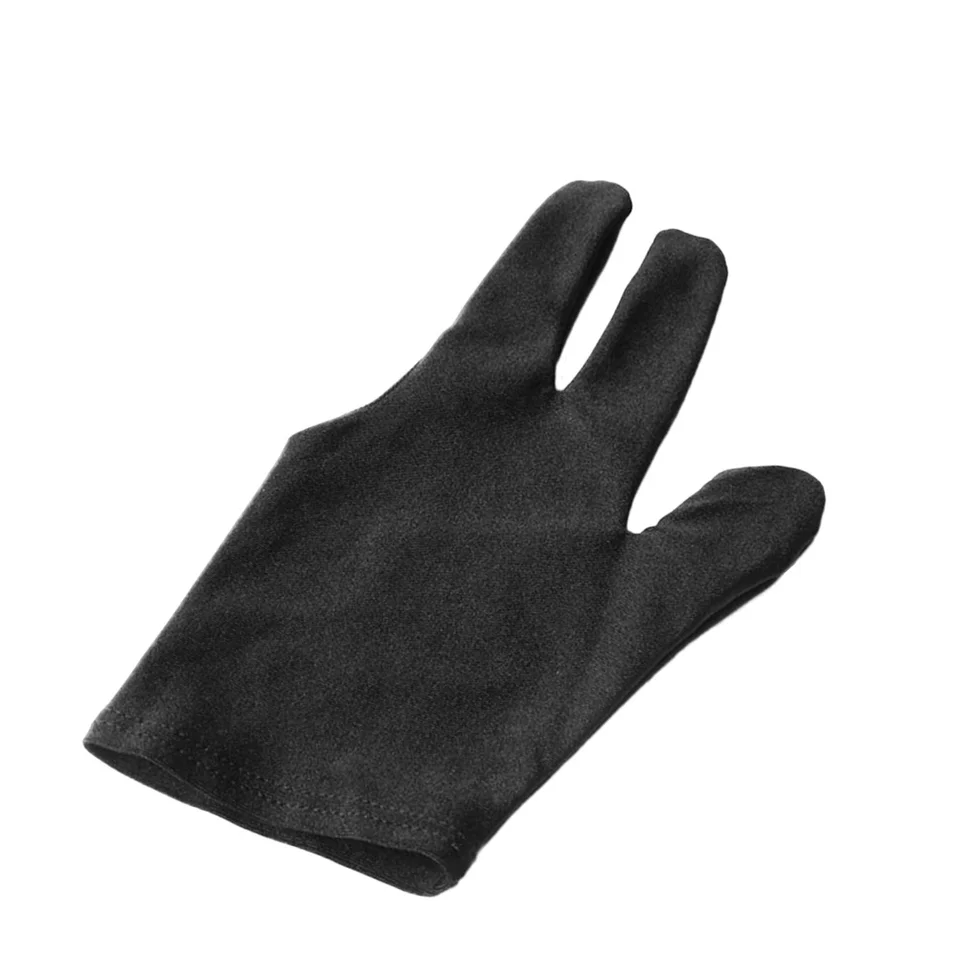 12 ks biliardový bazén Cue Rack The Mitten Three Finger Accessory Black Snooker Glove Child rukavice pre deti