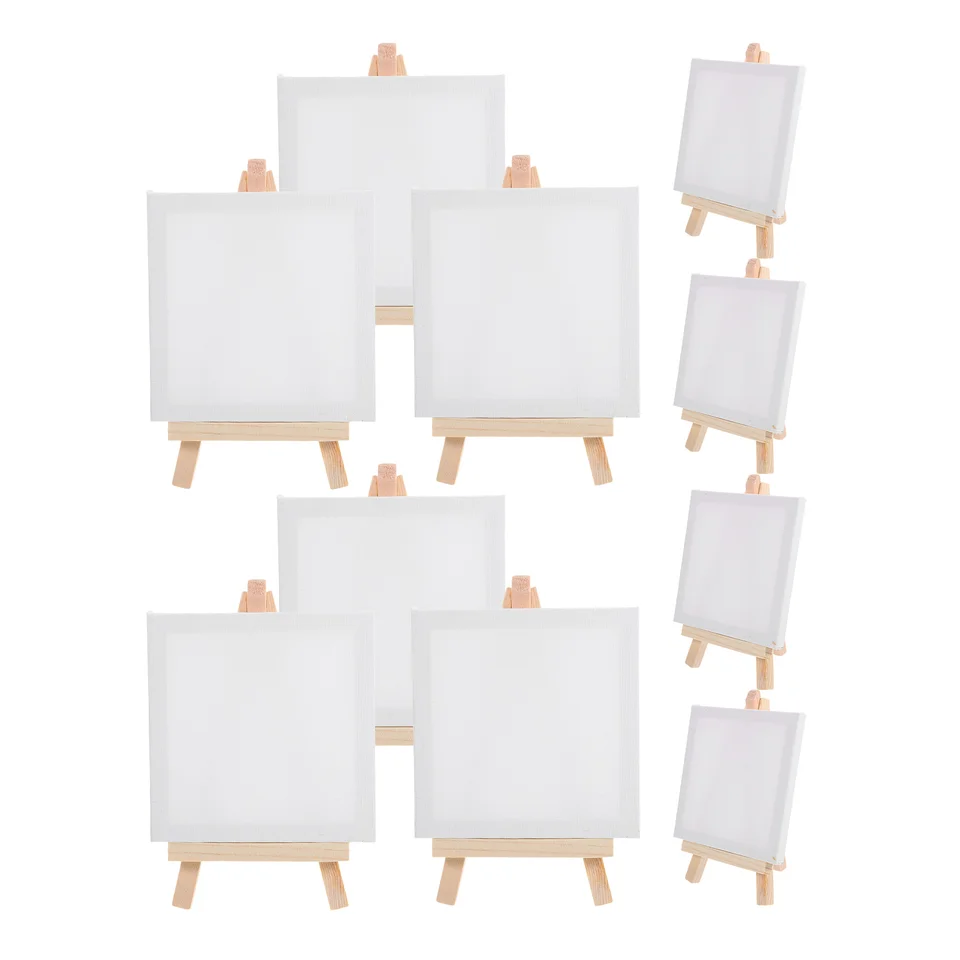 12 ks Detským veliteľom DIY slepé maľovacie rámy plátno a stoja