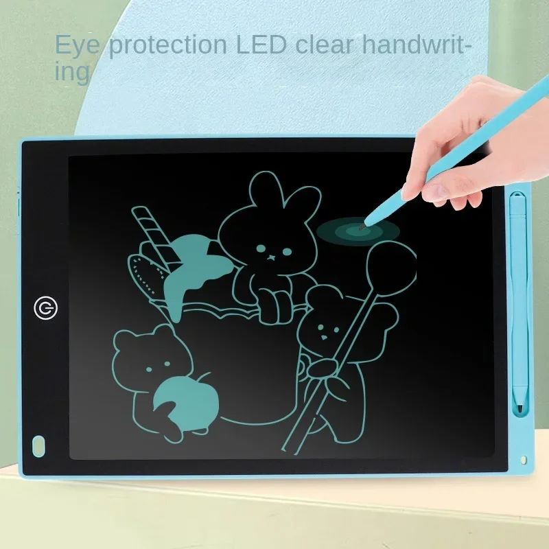 12 -palcová písacia doska LCD kresba Tablet Kid Vzdelávacie hračky Nástroje kreslenie hračiek Elektronika kreslenie doska jediná farba