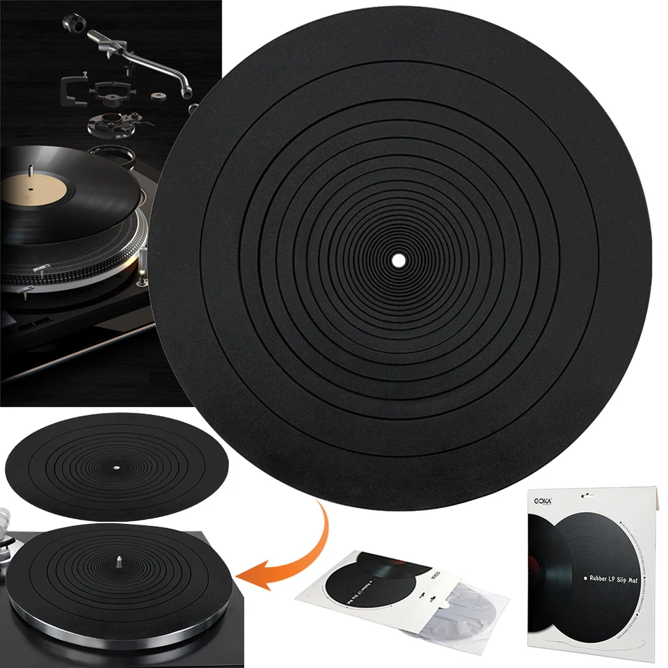 12 -palcový otočný tanier Platter Record Record Player Mat Recure Vibration Anti Static Record Mats Vinyl Record Accessories