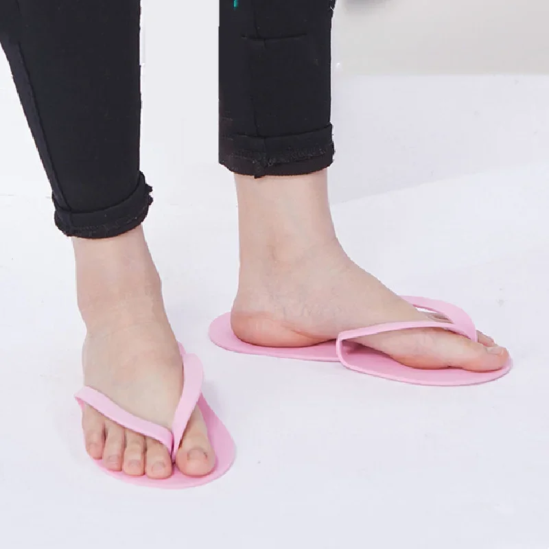 12 párov UV gél poľský kryt jednorazové sprchové pieskové pieskové pedikúru Plážová pena žabky Flops Foot Care Care Beauty Plippers Universal
