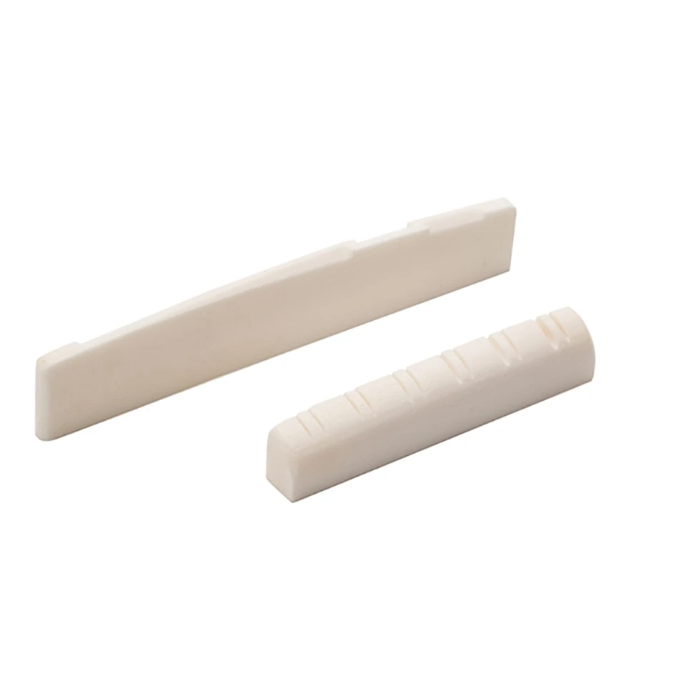 12 strún akustických gitarových kostí Saddle Saddle Nut for Folk Guitar 49 mm/76 mm výmena gitary