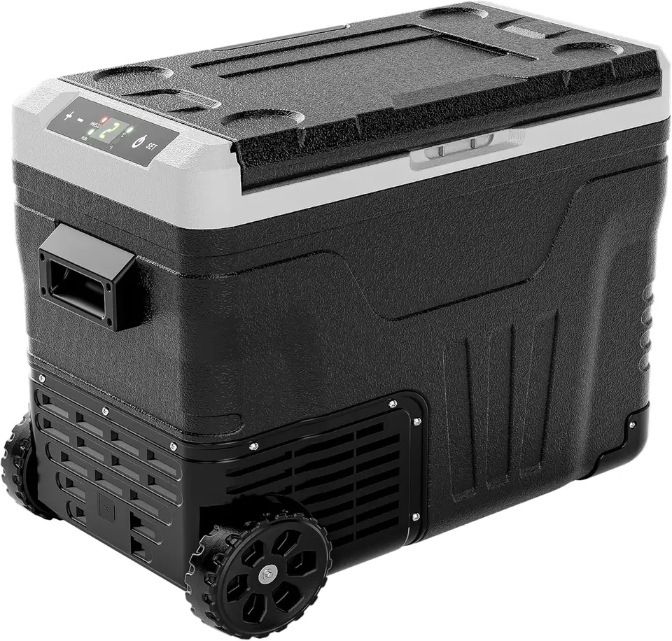12 -voltová chladnička, elektrický chladič, prenosná mraznička 12V/24V DC 110-240V AC, 12V chladnička -4 ℉ ~ 68 ℉, 12 V chladič