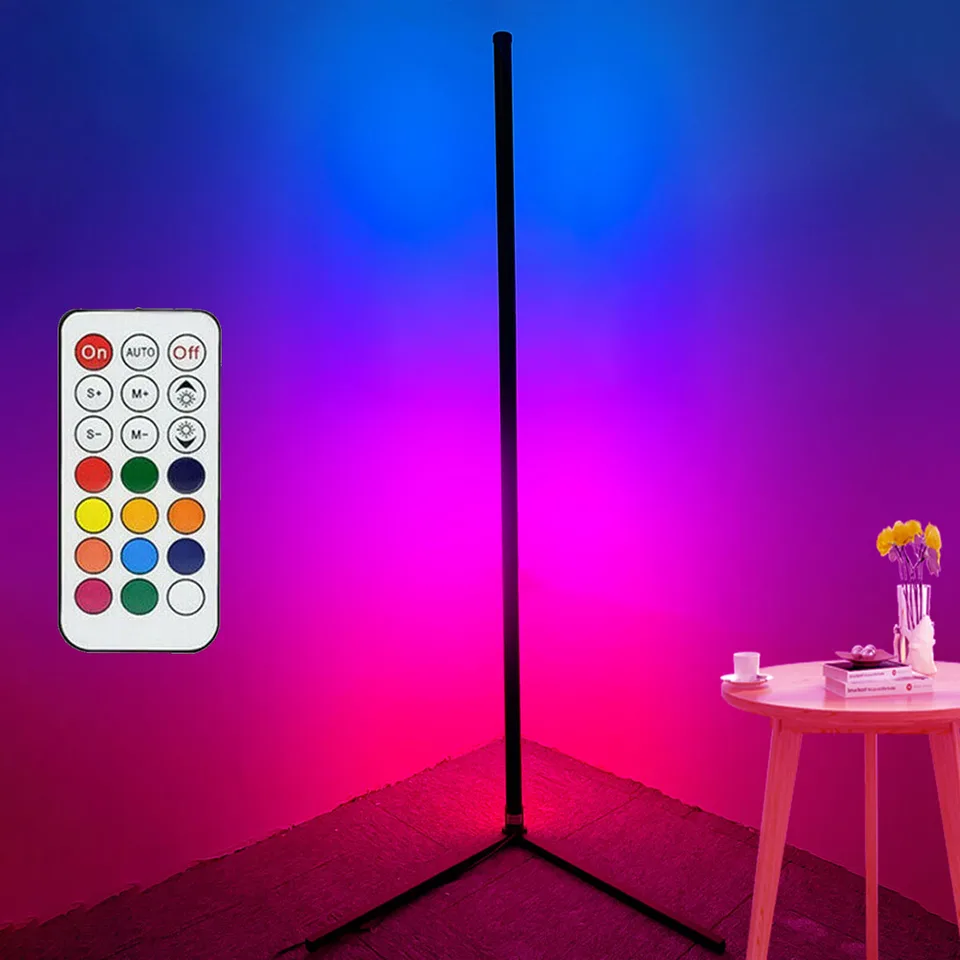 120/160 cm inteligentný RGB 21 Kľúčový lampa Stlmenie RGB LED LED moderné náladové osvetlenie stojany Svetlá pre spálne