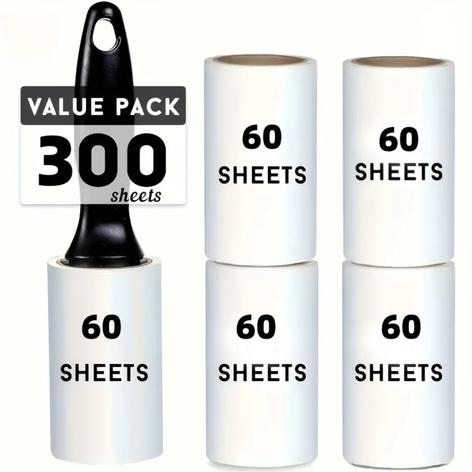 120/300 hárok na jedno použitie slznú slznú valček Viacúčelovú domácu mačku pre psov Remover Domácne odstraňovanie prachu Čistiace nástroje kefy