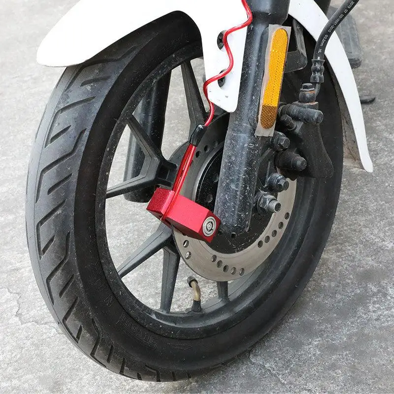 120 cm motocykla Krádež ochrany protivníka zámku alarm bezpečnostného zámku proti zlodejom motocyklovej brzdovej tašky pripomenutie drôteného lana chiziyo
