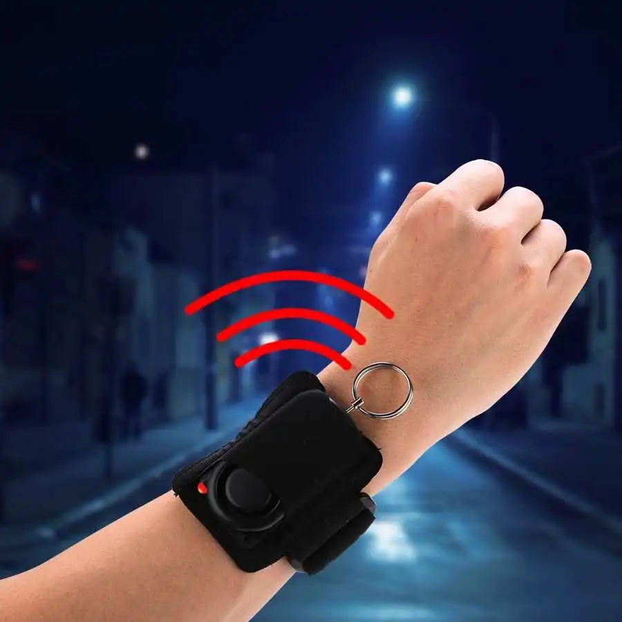120 dB bezpečnostný alarm anti-vlk na ochranu zariadenia Alarm Alarm s blikajúcim svetlom LED na noc