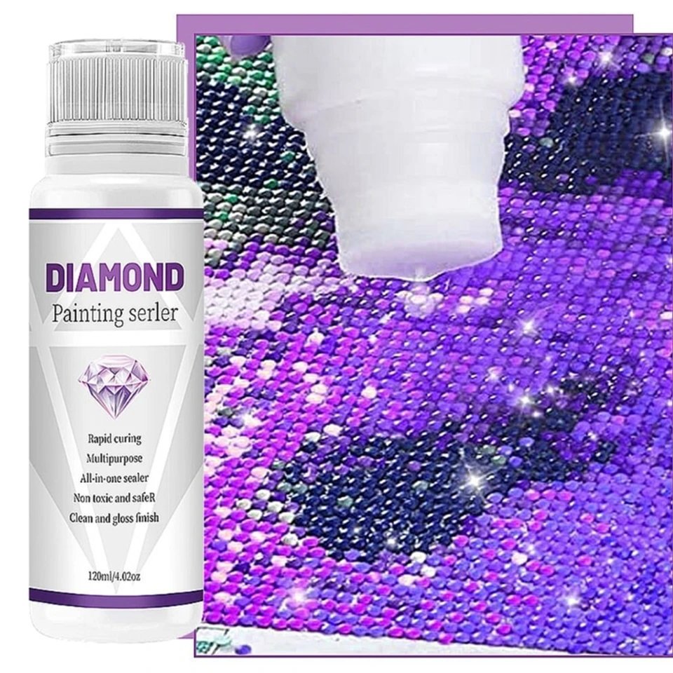 120 ml 5d Diamond Painting Tools Glue Permanent Hold Shine Effect Puzzle TEMPUZE SECKY DIAMOND MOSAIC GLE GLUE ACCECTION
