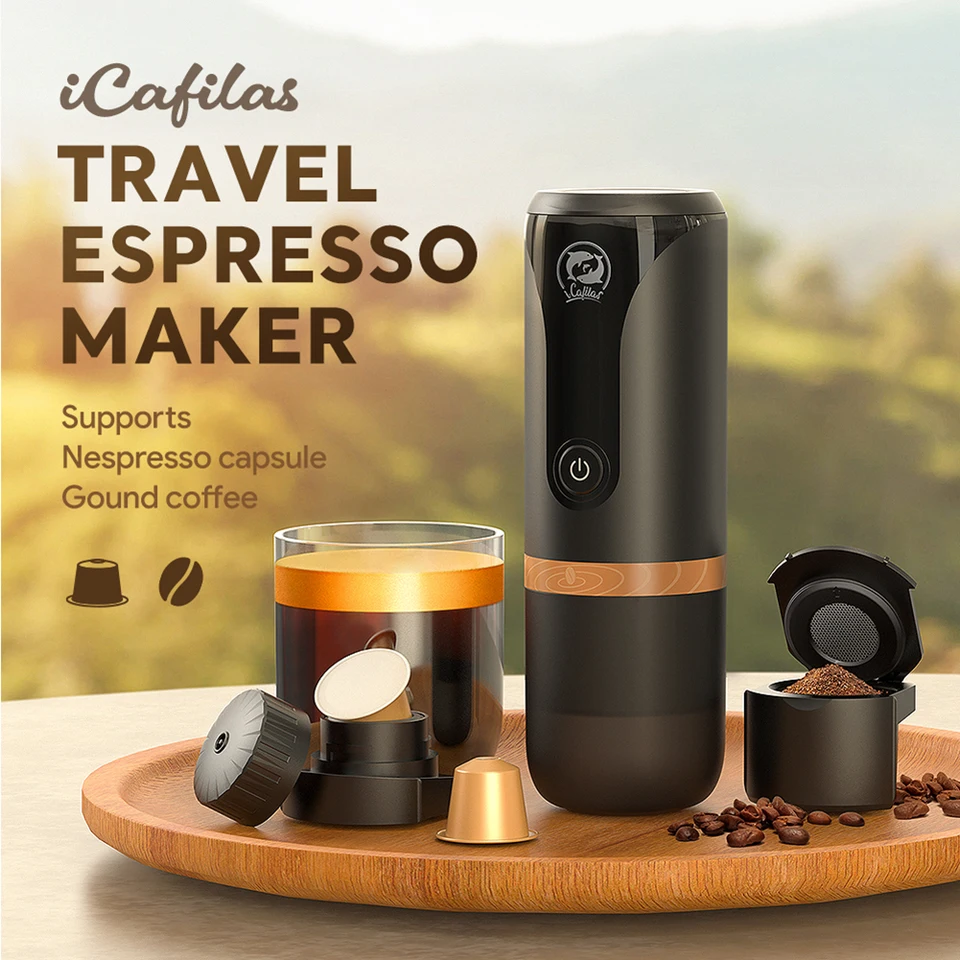 120 ml piestové kávovar USB nabíjanie nabíjania z nehrdzavejúcej ocele prenosné mini automatické čistenie pre cestovný kemping