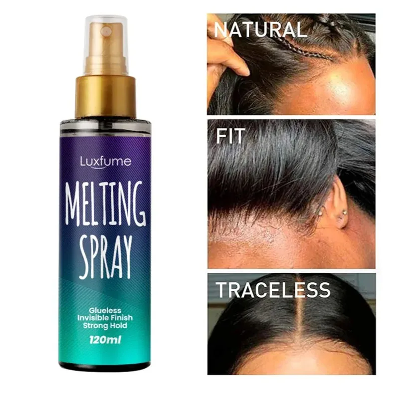 120 ml prednej čipky parochňou lepidlom topenia sprej pre čipky s dlhými trymi na topenie Spray predný čipk