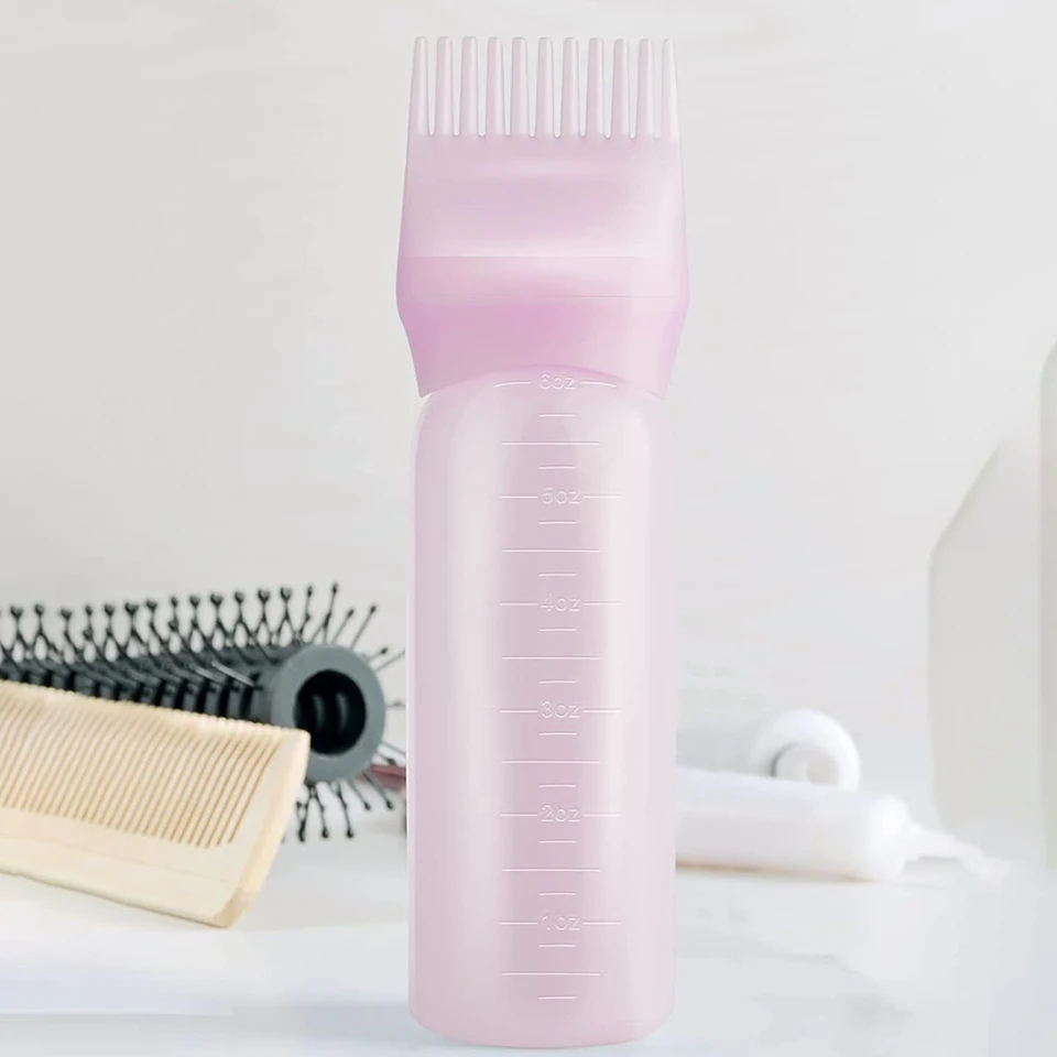 120 ml ružového salónu prázdne vlasy Fľaša na farbenie s farbením aplikátora farbenie šampón fľaša olej pre ženy sfarbenie vlasov Styling