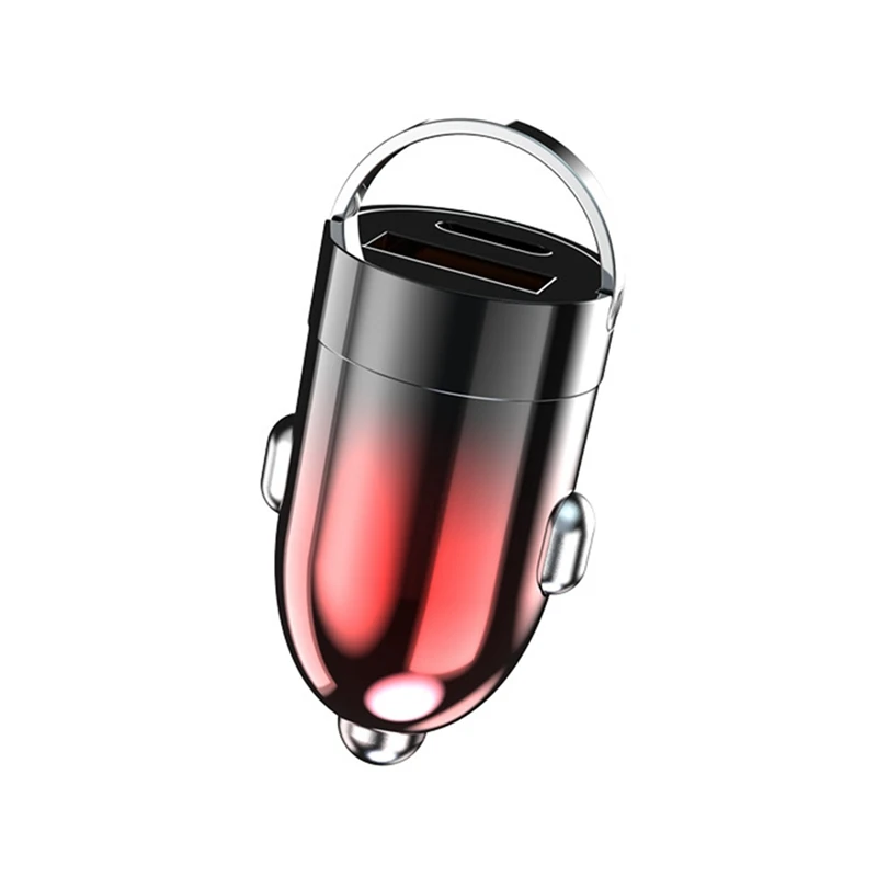 120 W Pull Ring CAR Mini Car nabíjačka s rýchlym nabíjacím autom
