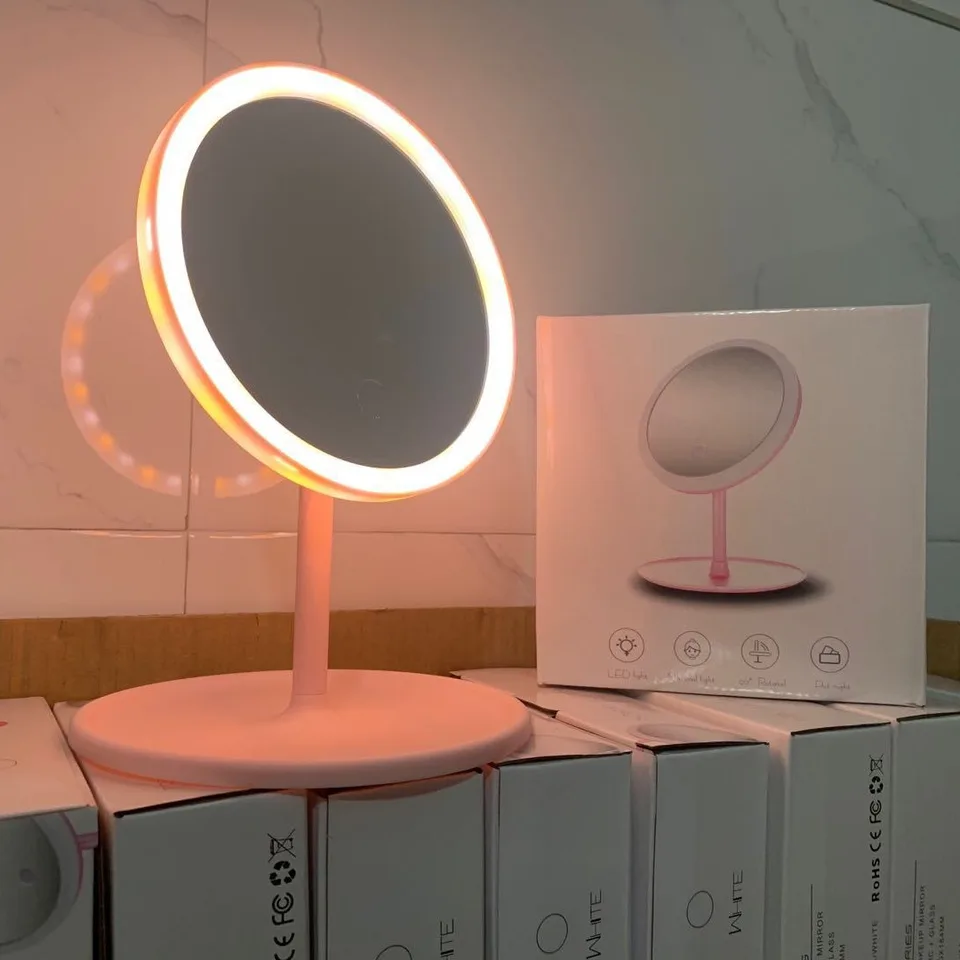 1200 mAh LED make -up zrkadlo 3 nastavovanie farebného svetla Light Up pri dotykovej ultra dlhej výdrž