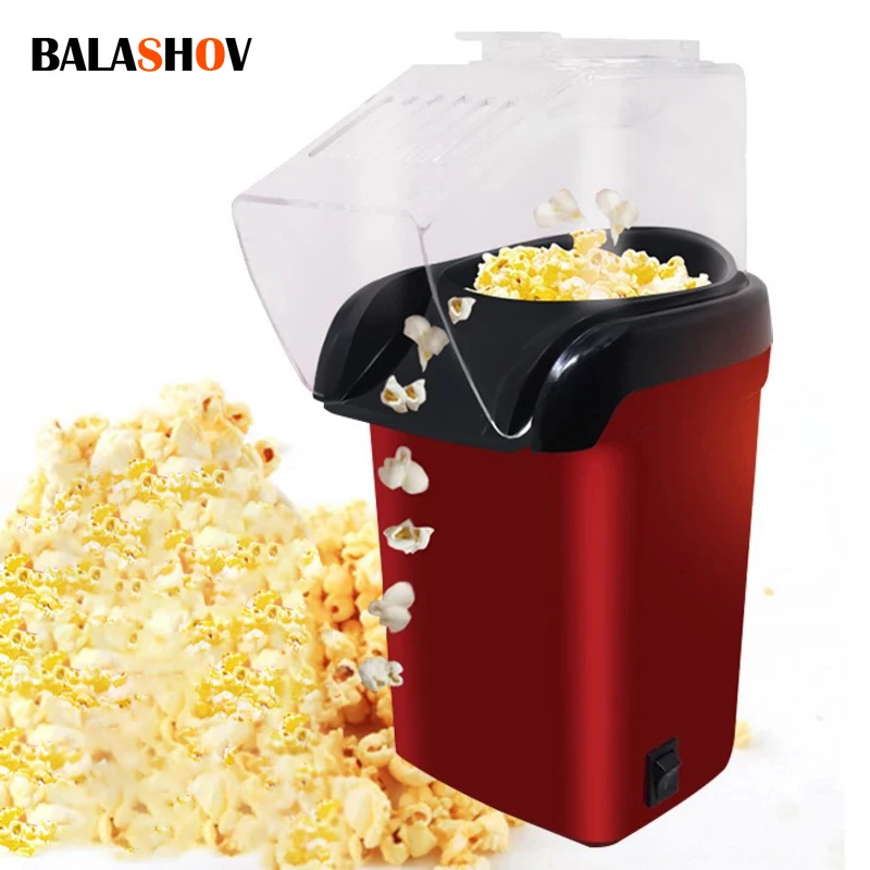 1200 W Popcorn Makers Plne automatická domáca mini efektívna elektrická horúca vzduchová kukurica kukurica kukurica Popper pre domáce kuchynské náradie