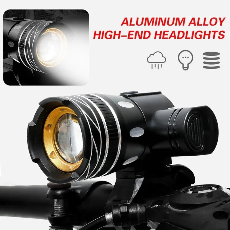 1200lumen T6 LED bicykel svetlomet bicykla Svetlo predné USB Nabíjateľné baterky cyklistická baterka bicykla lampa svetla lampa
