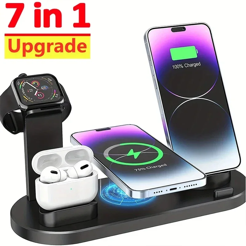 120W 7 v 1 bezdrôtových nabíjačiek stojan pre iPhone 16 15 14 13 Pro Max