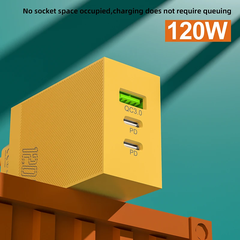 120W USB Typ C Rýchly nabíjací nabíjací nabíjačku adaptér rýchly nabíjanie USB PD EU US Plug pre iPhone Huawei Samsung Xiaomi Nový