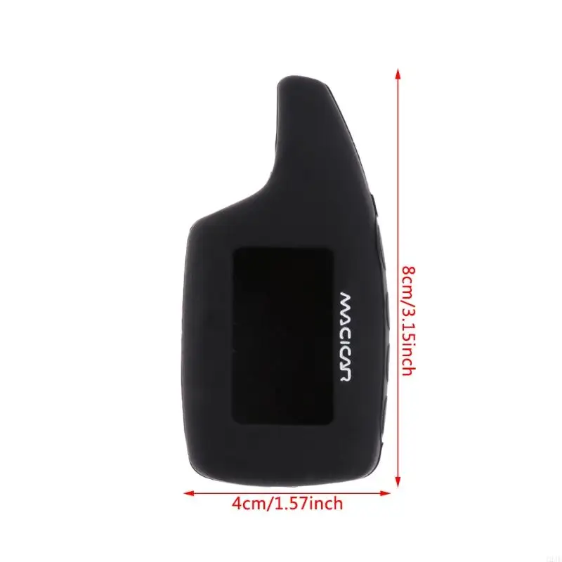 124b Silikón pre puzdro pre škrupinu pre Scher-Khan Magicar 5 Two Way Car Alarm LCD Remot