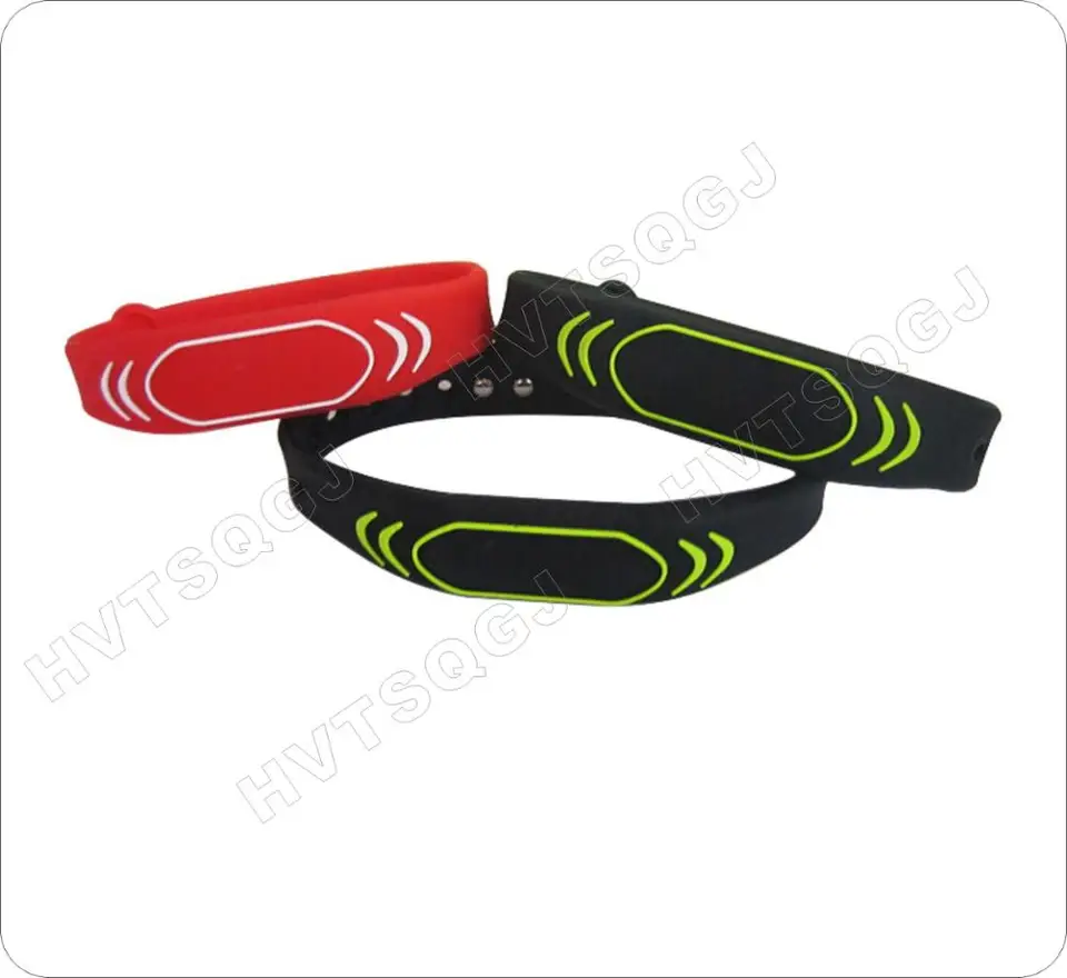 125 kHz ID nepremokavé nastaviteľné silikónové náramkové náramok Keyfob Token RFID TK4100 Tags