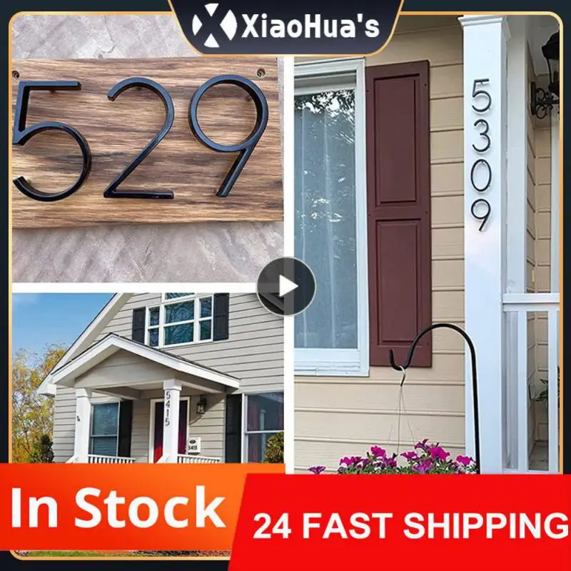 125 mm plávajúce exteriérové ​​čísla domu Písmeno 5 palcov Moderné číslo Self Adhesive Dvere Sign Outdoor Mailbox Apartment Domovod