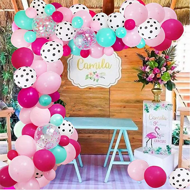 125 počítačov prekvapenie párty dekorácie Balóny Garland Arch Kit pre svadobnú bábätko