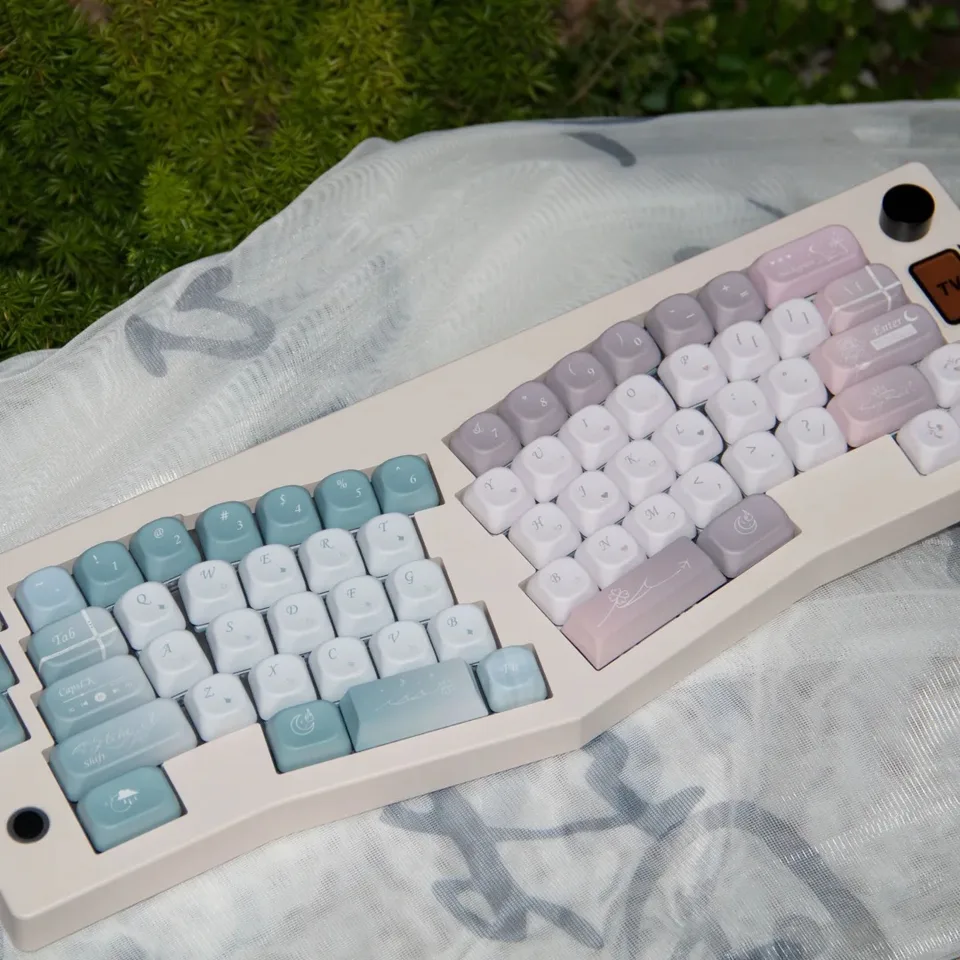 128 klávesov 5 strán Dye Sub PBT Keycaps Say Forever Thewed MOA Profil Keycaps pre Gateron Cherry MX Spínačy Mechanické klávesnice