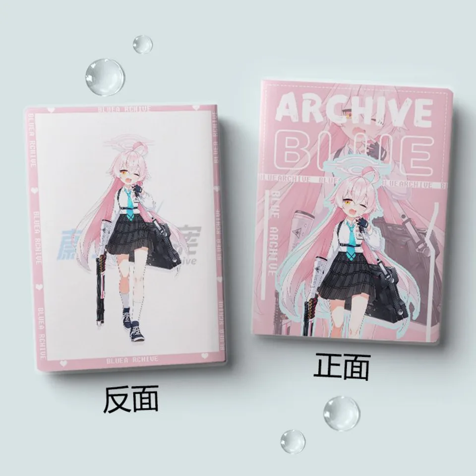 128 Strana anime modrý archív notebook Takanashi Hoshino Misono Mika Cosplay študentské kancelárske potreby poznámkový blok