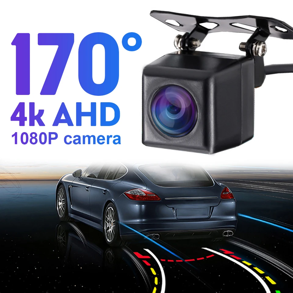 1280*720p Nový FHD Night Vision Ryfye objektív vozidlo Reverzné zálohovanie Zadný pohľad AHD CVBS Fotoaparát pre celý monitor DVD Android