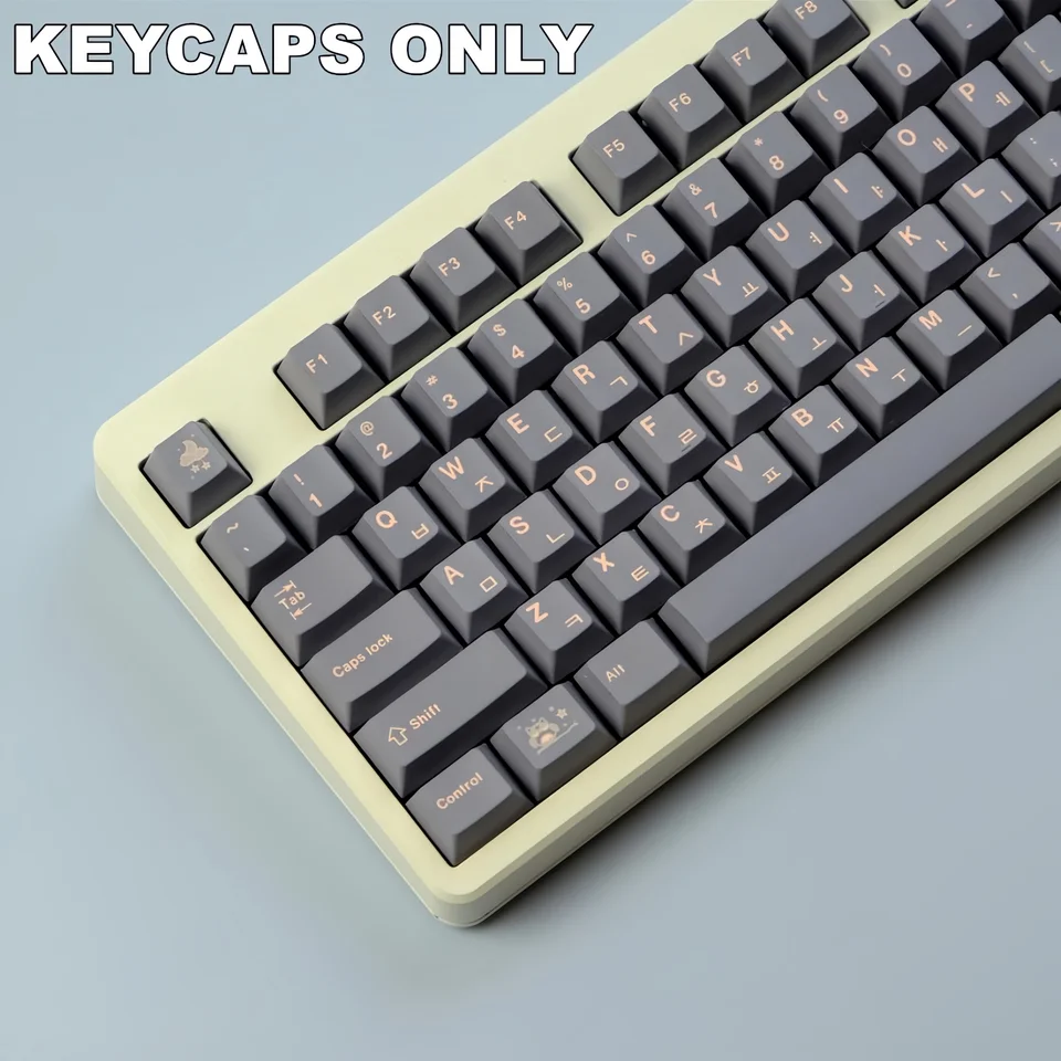 129 klávesov Hooty PBT Keycaps Cherry Profil Farbary-publimované kľúče súprava pre MX Cherry Gateron Switch Mechanical Keyboard DIY Kit
