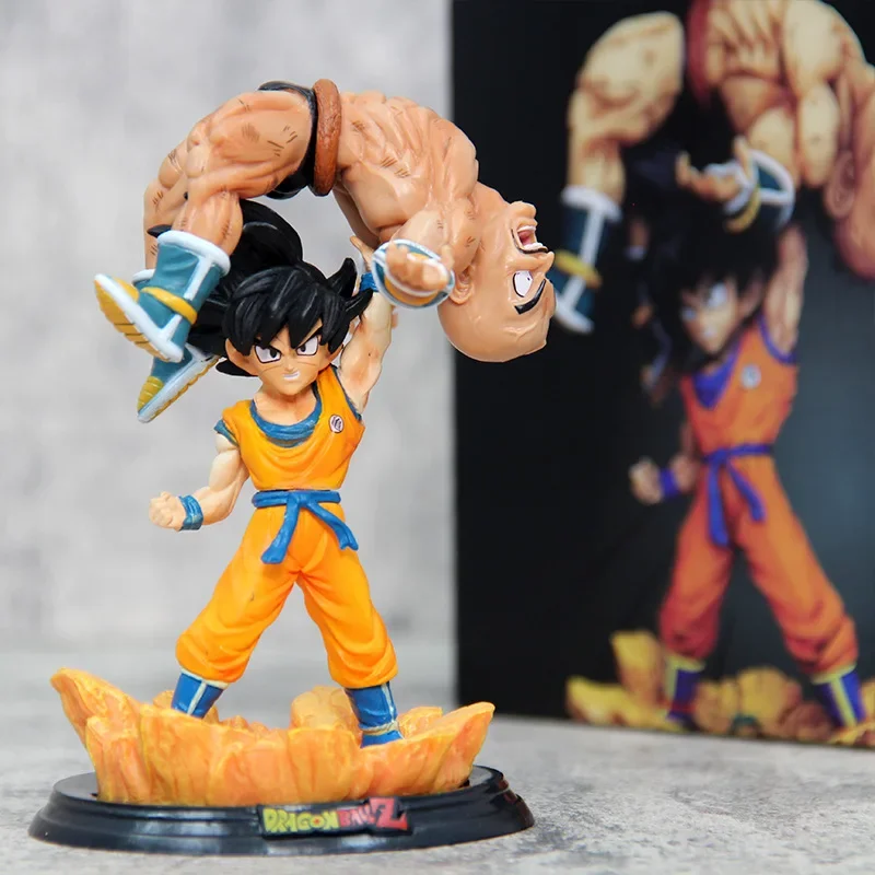 12cm Dragon Ball Anime Goku zdvihne napa GK akčné figúrky PVC figurín socha modelka Doll Collection Deskot Deskorácie hračky darček