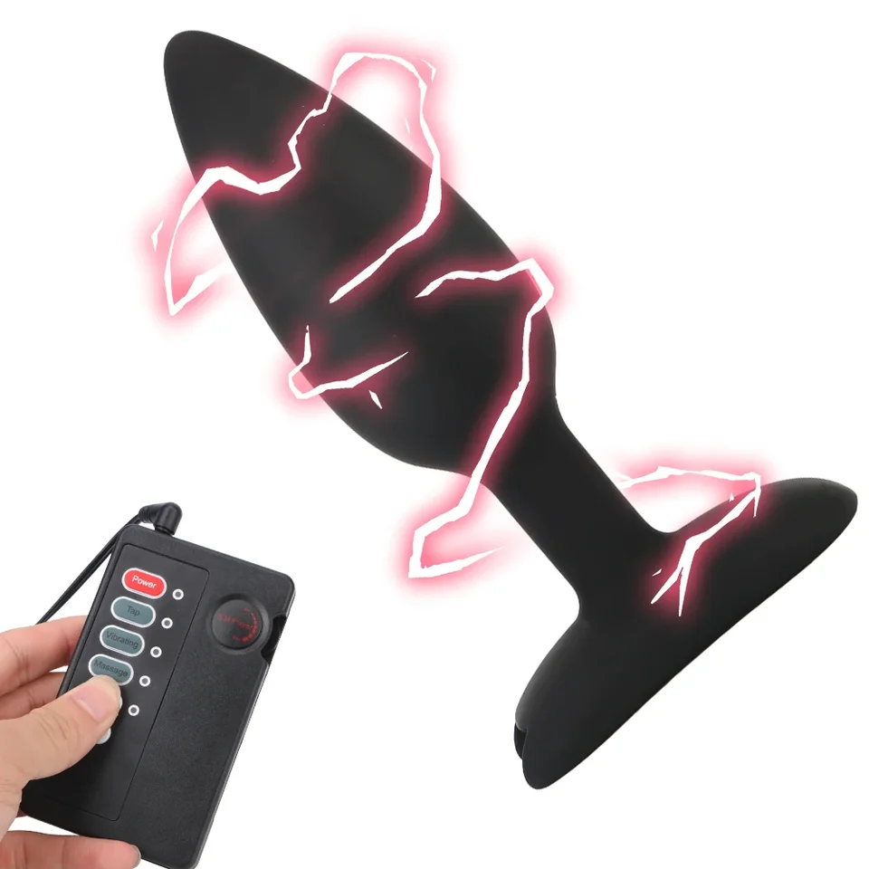 12cm Vibrátory elektrického šoku Vibrátory plug pre mužov Massager prostaty Ženy Vaginálne gule Žena Masturbator Medical Sex Hračky