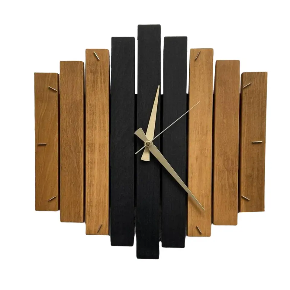 12inch Moderné drevené nástenné hodiny DIY ukazovateľ Quartz tiché zavesenie Steampunk pre hotel Hotel Home obývacia izba dekorácie